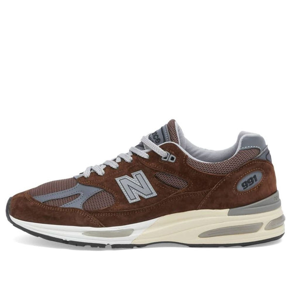 

Кроссовки 991v2 made in england 'pinecone' New Balance, мультиколор