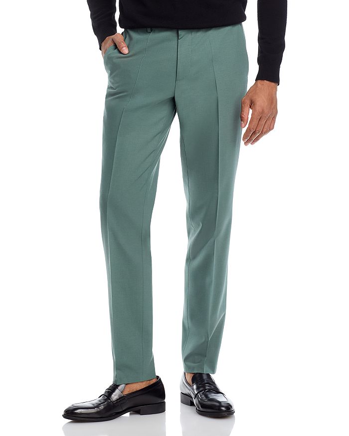 

Брюки Hesten Super Flex Extra Slim Fit HUGO, зеленый