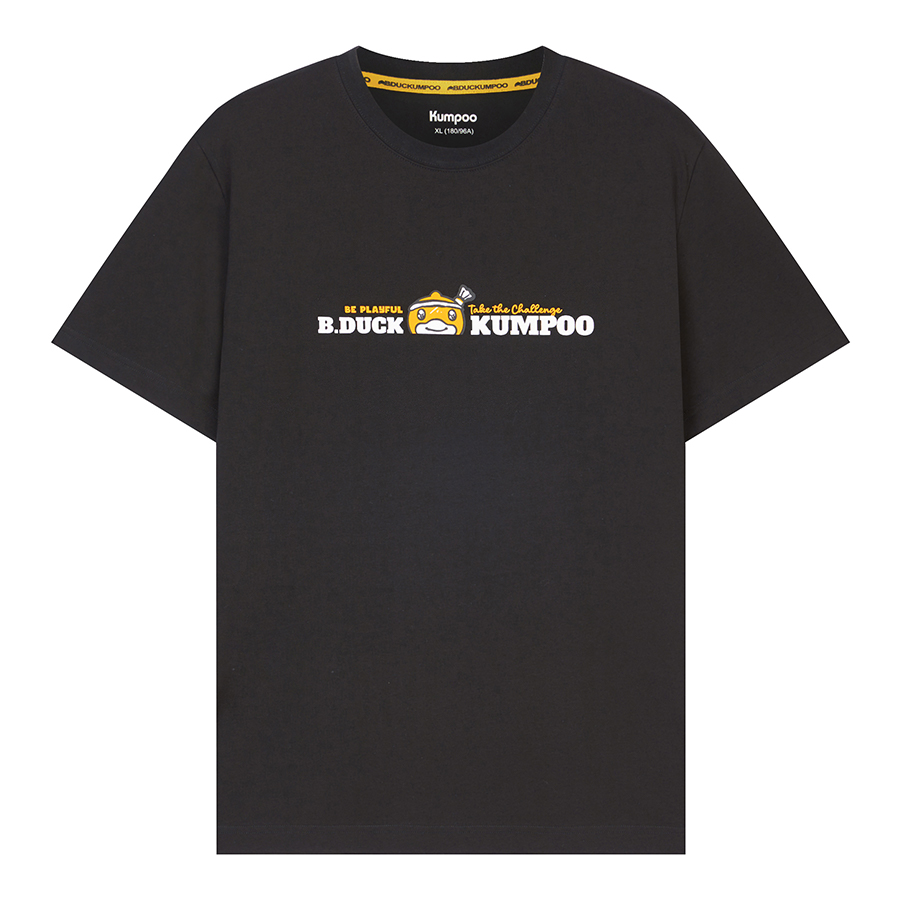 

Футболка для бадминтона унисекс черная KUMPOO