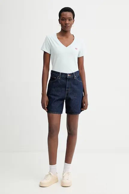 Футболка с V-образным вырезом Perfect Vneck Levi's, бирюзовый — фото 2