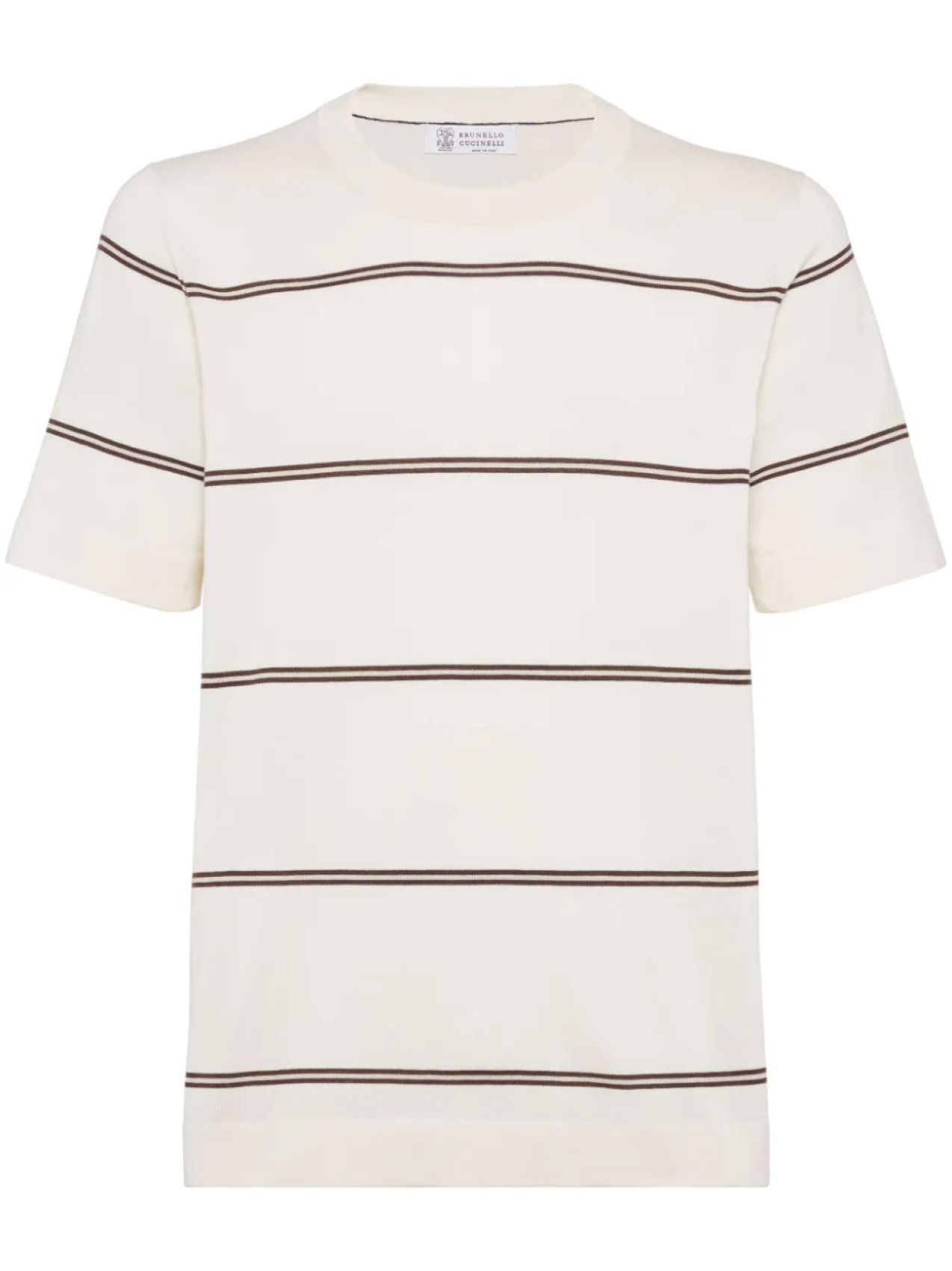 

Brunello Cucinelli футболка в полоску, белый