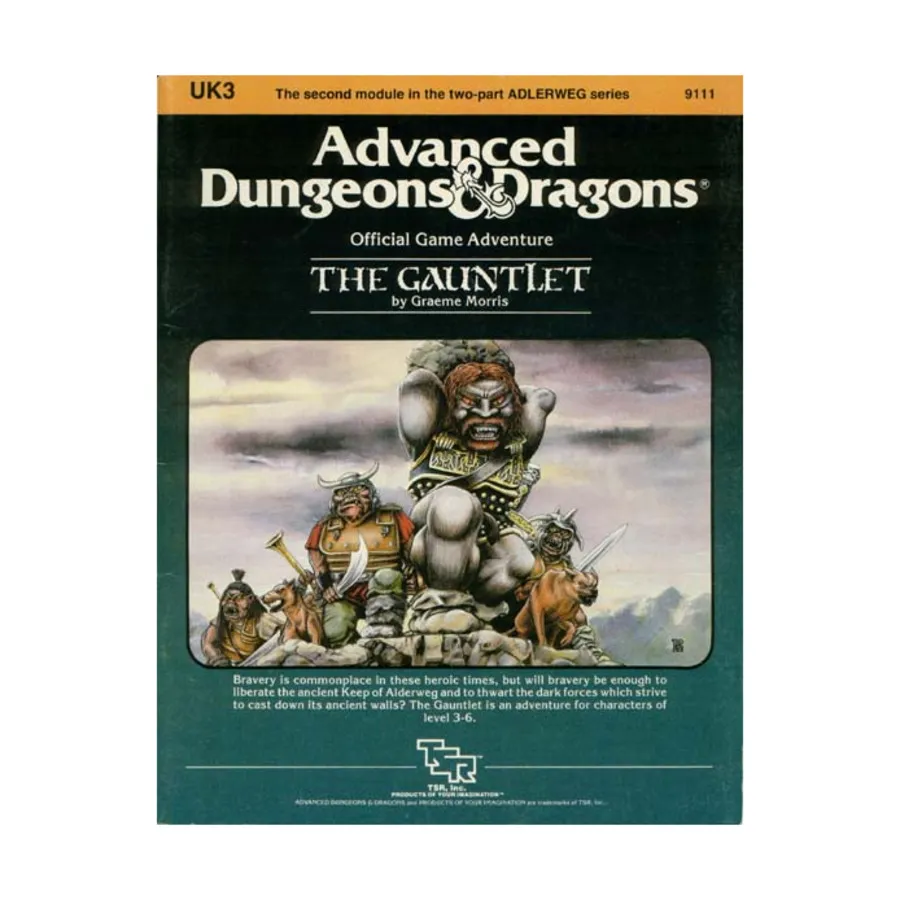 

Модуль Gauntlet, Advanced Dungeons & Dragons (1st Edition) - Modules & Adventures - U & UK Series
