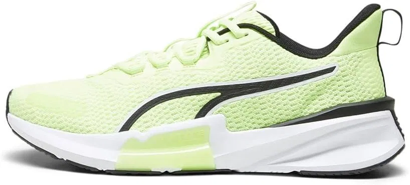 Мужские футбольные бутсы PUMA Pwrframe Tr 2, размер 11, цвет черный, желтый, белый — фото 4