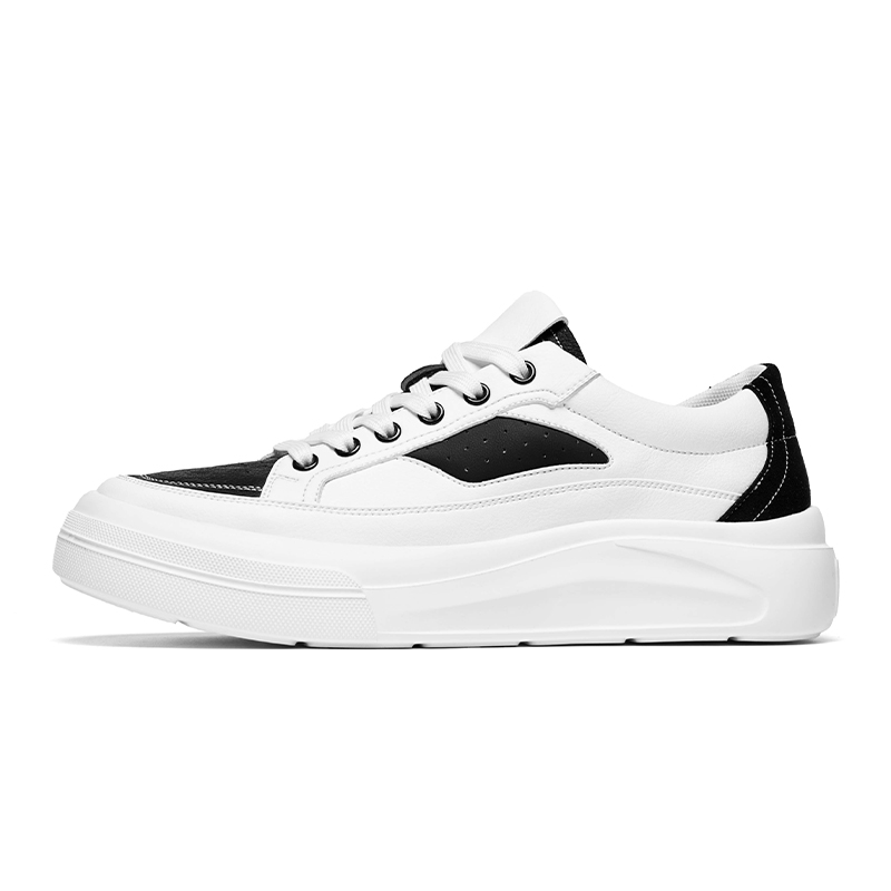 

X-ZONE X ZONE Увеличивающие рост, дышащие, противоскользящие низкие скейтерские кроссовки мужские белые, цвет White