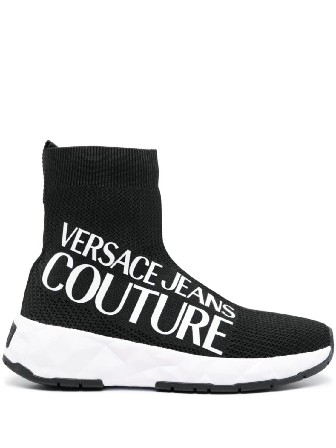 

Кроссовки-носки Versace Jeans Couture With Logo, черный/белый