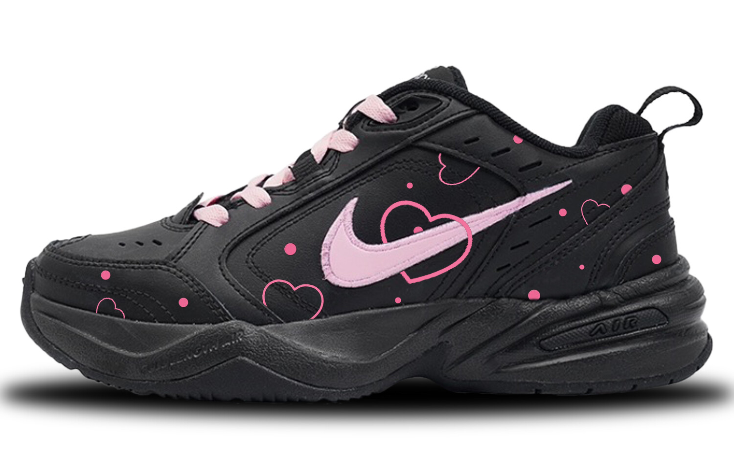 

Кроссовки Air Monarch 4 Chunky унисекс с низким верхом розового/черного цвета Nike