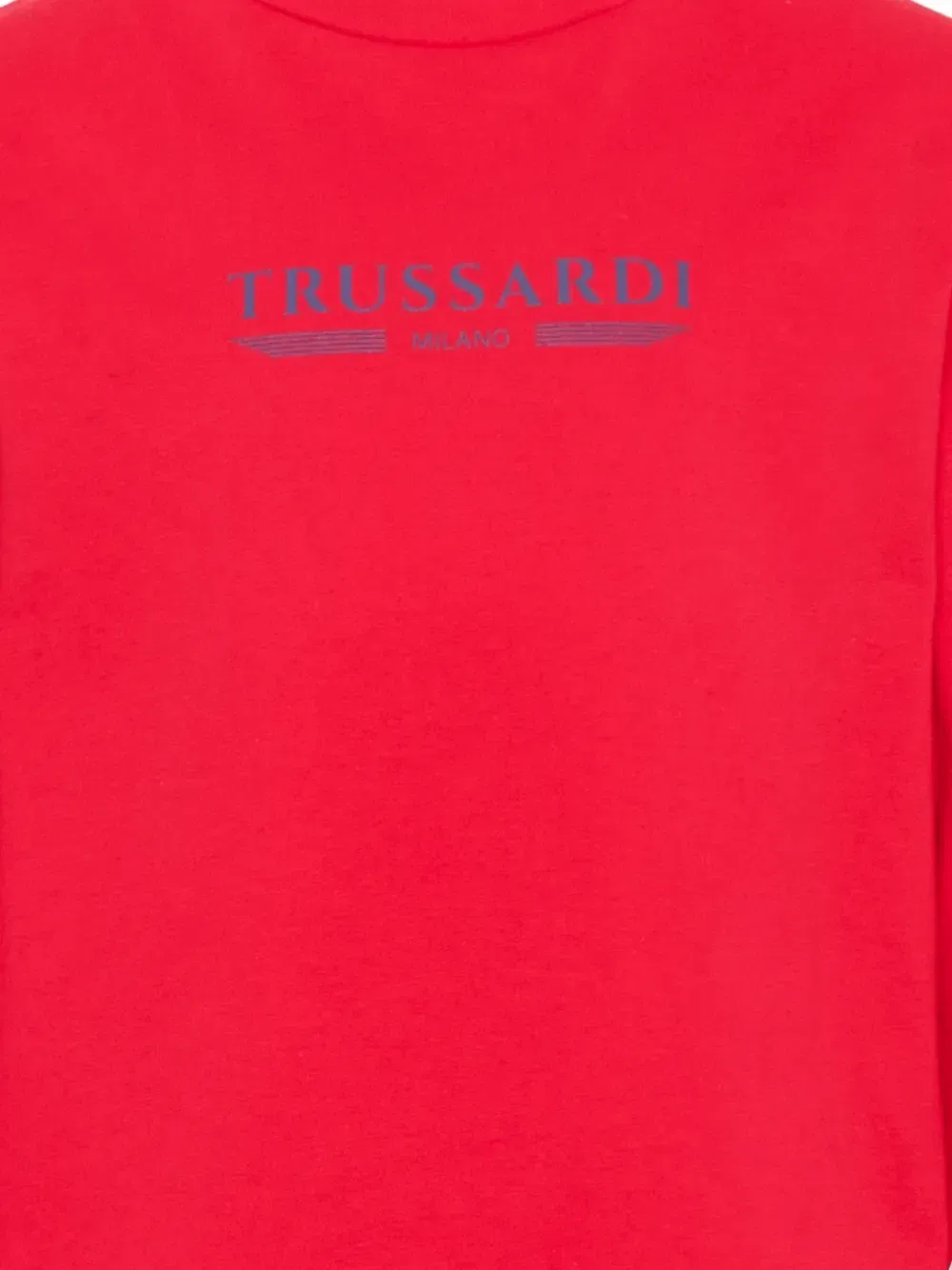 Футболка с длинным рукавом Trussardi Junior, красный — фото 3