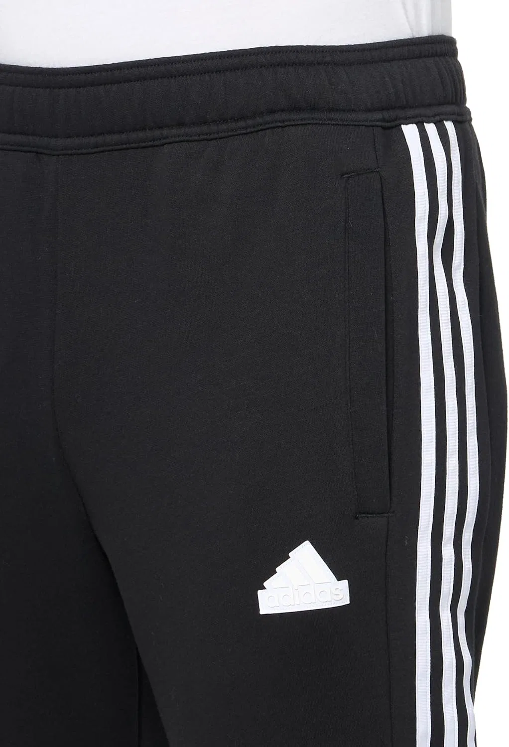 Брюки Adidas Men's House of Tiro Fleece, черно-белый — фото 3