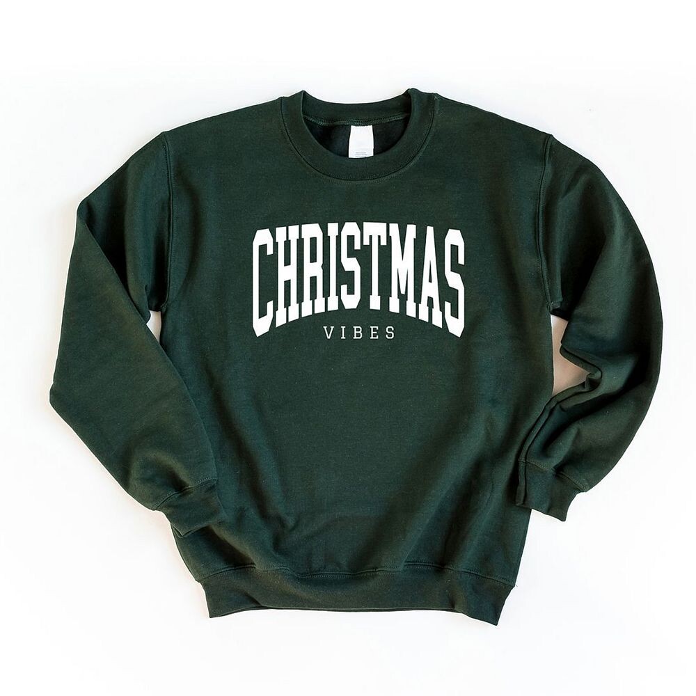 

Университетский свитшот Christmas Vibes Simply Sage Market, цвет Forest