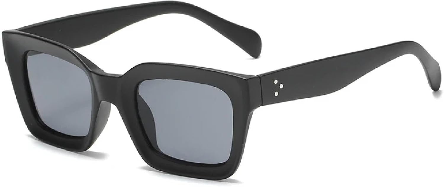 

Популярные модные солнцезащитные очки «кошачий глаз» для женщин, ретро-очки с прозрачным градиентом, мужские квадратные солнцезащитные очки с защитой от УФ-излучения UV400 WNCKSQ, Black Gray