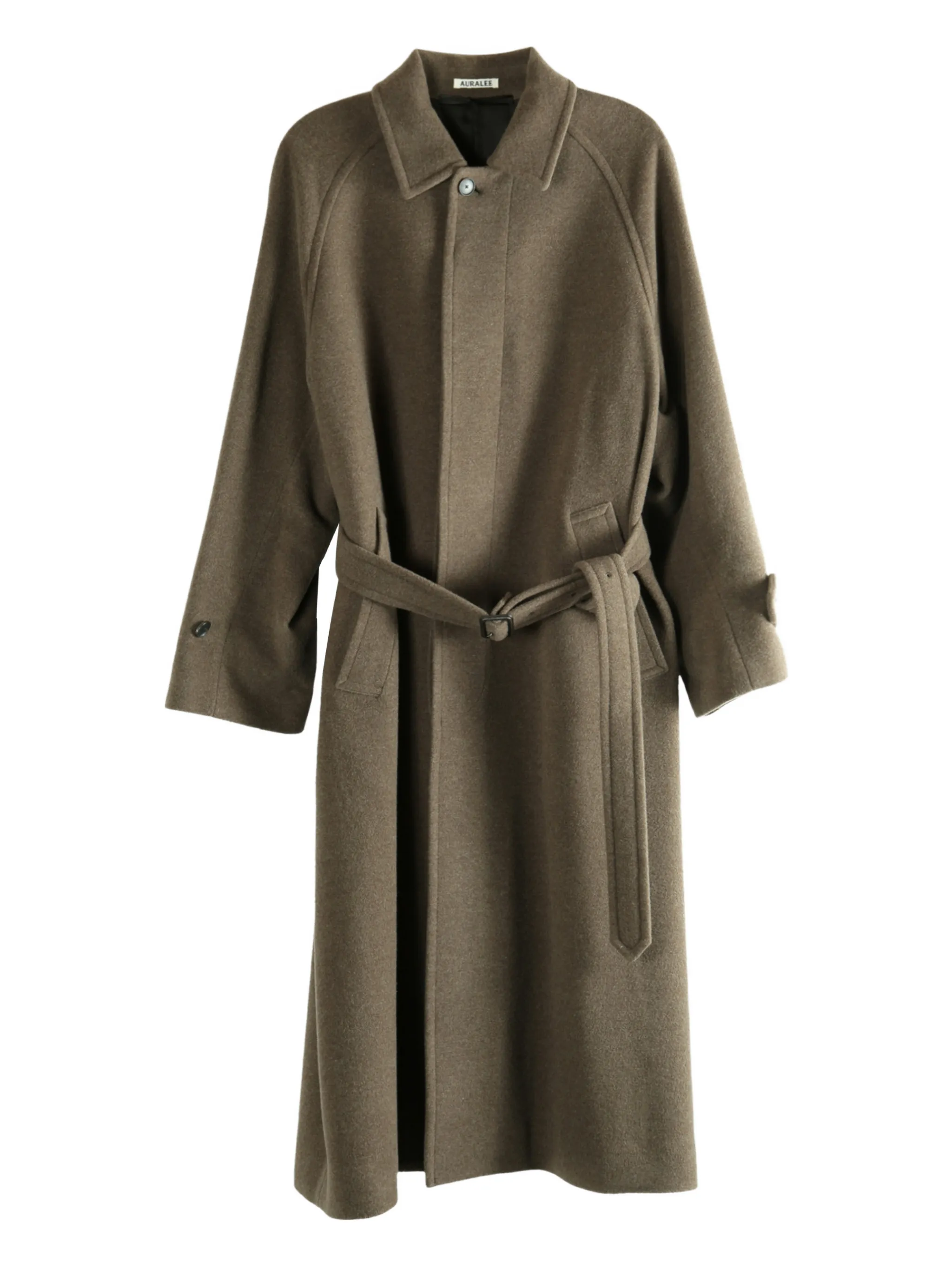 

Однобортное пальто Auralee, коричневый