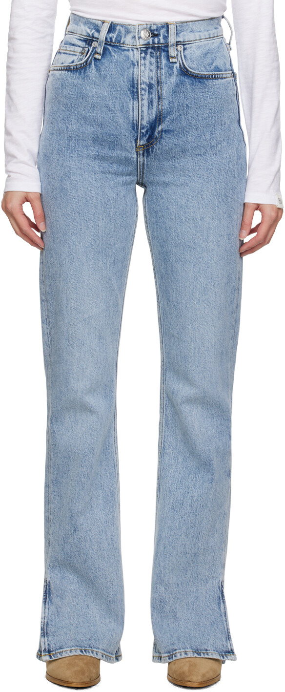 

Синие широкие джинсы Rag & Bone