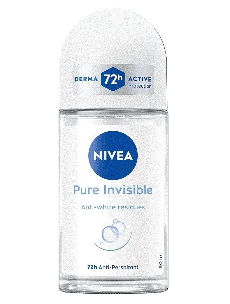 Женский дезодорант-ролик «Pure Invisible» от NIVEA, 72 ч, 6 x 50 мл Nivea