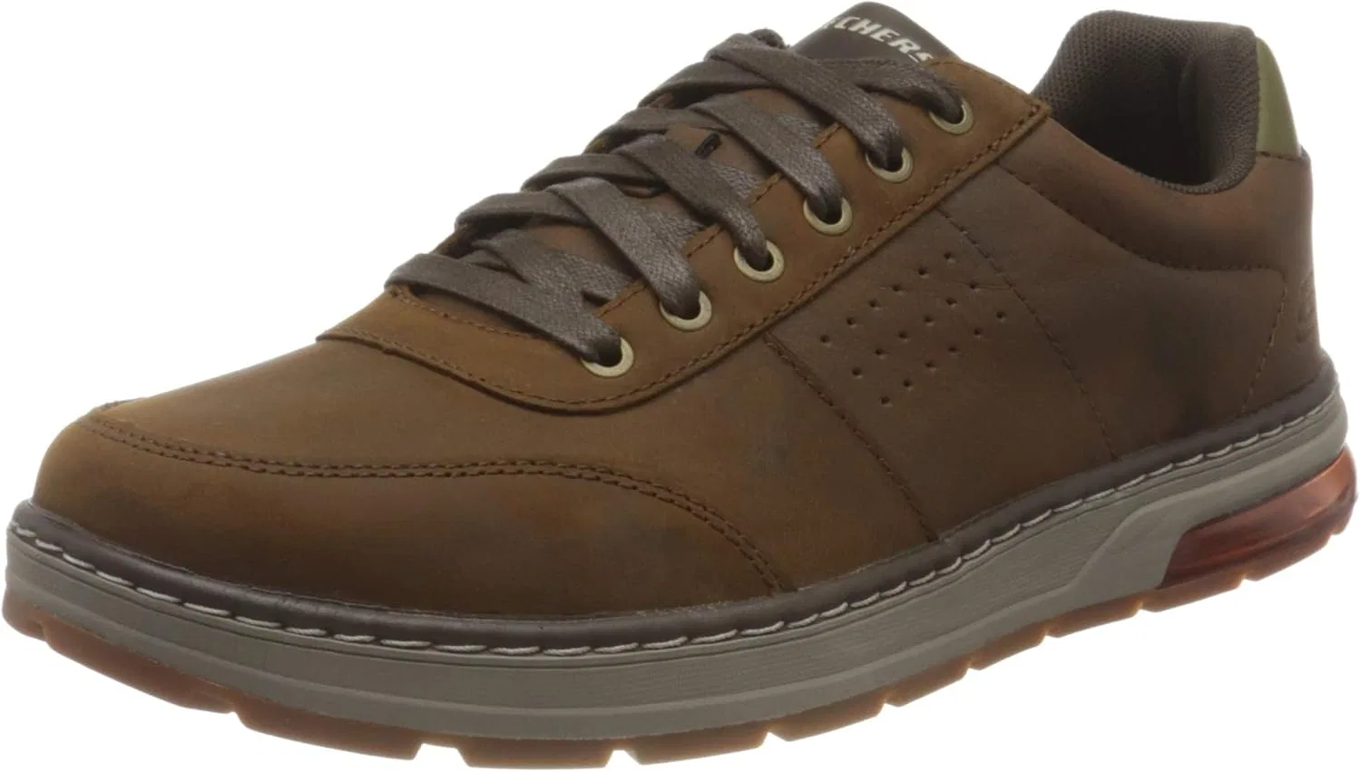 Мужские кроссовки Skechers Evenston Fanton, Dark Brown Leather