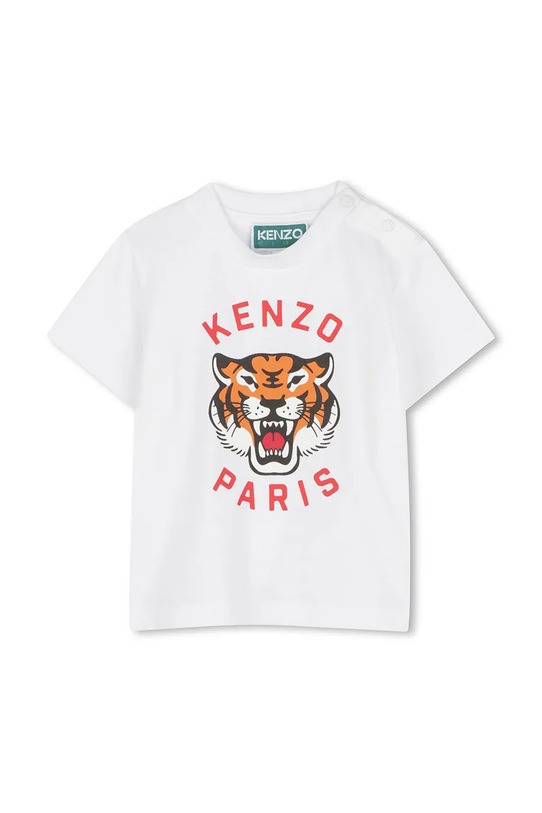 

Хлопковая футболка детская Kenzo Kids, белый