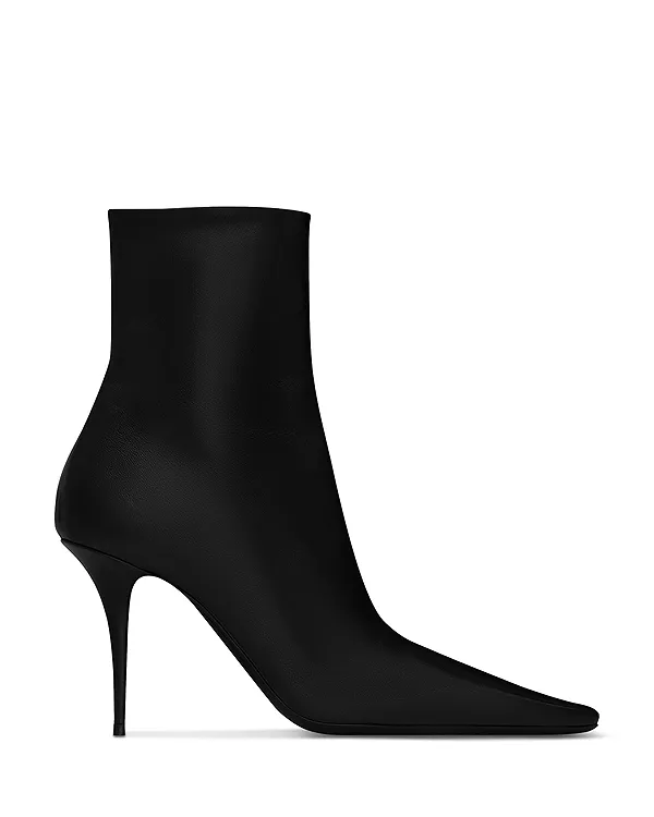 Женские ботильоны Ashley из гладкой кожи Saint Laurent, черный — фото 2