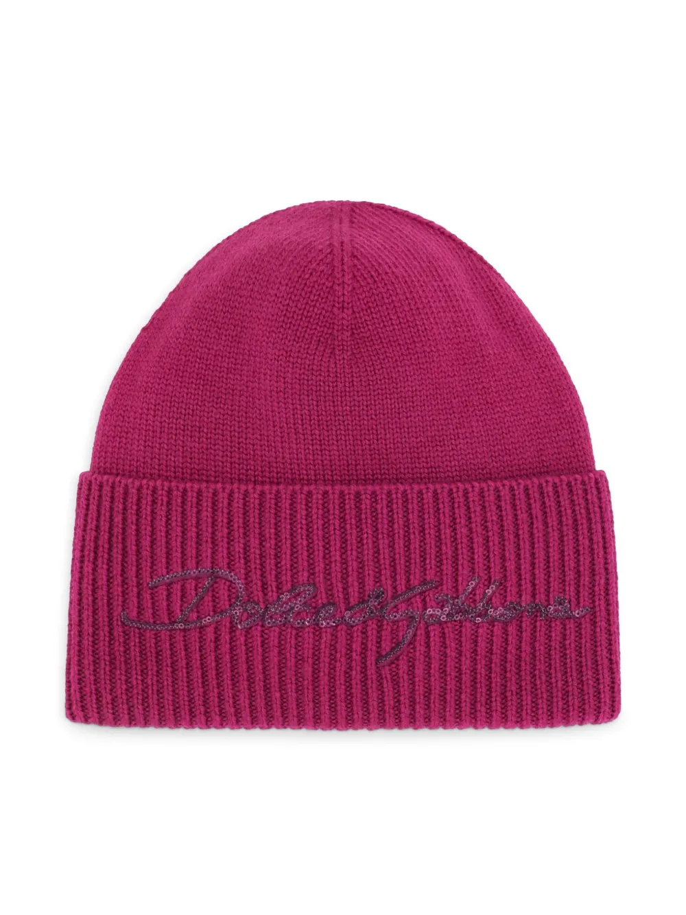 

Шапка бини с вышитым логотипом Dolce & Gabbana Kids, розовый