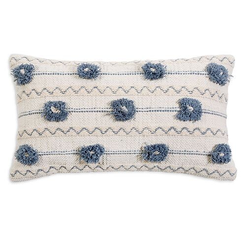 

Декоративная подушка Иззи POM POM AT HOME, цвет Blue