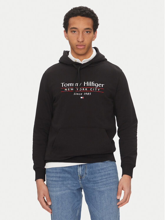 

Толстовка обычного кроя Center Stack MW0MW38672 Tommy Hilfiger, черный