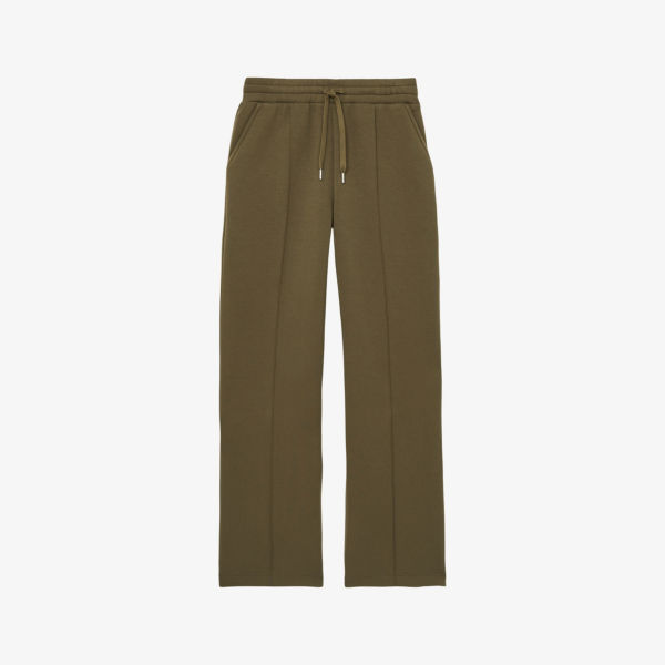 

София джоггеры с защипами из стретч-джерси Reiss, хаки