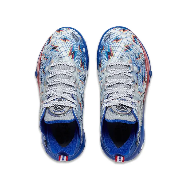 Баскетбольные кроссовки Pioneer Spirit TEAM3.5 для детей GS Low-top Standard White/Crystal Blue Lining Young, синий — фото 4