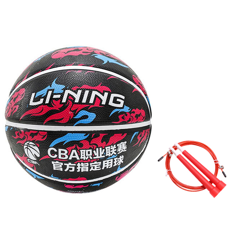 

LINING Резиновый баскетбольный мяч black blue red размер 7 для тренировок и соревнований