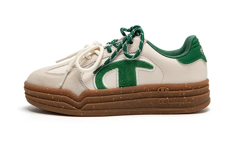 Champion Kids Кроссовки для скейтбординга Platform German Army Trainers, устойчивые к истиранию, низкие, цвет Ivy Green, детские
