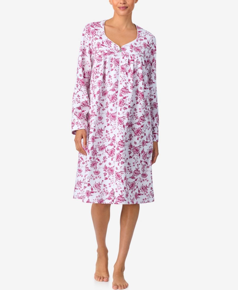 

Женский стеганый халат с длинными рукавами и шестиугольным узором Aria, Wine Floral