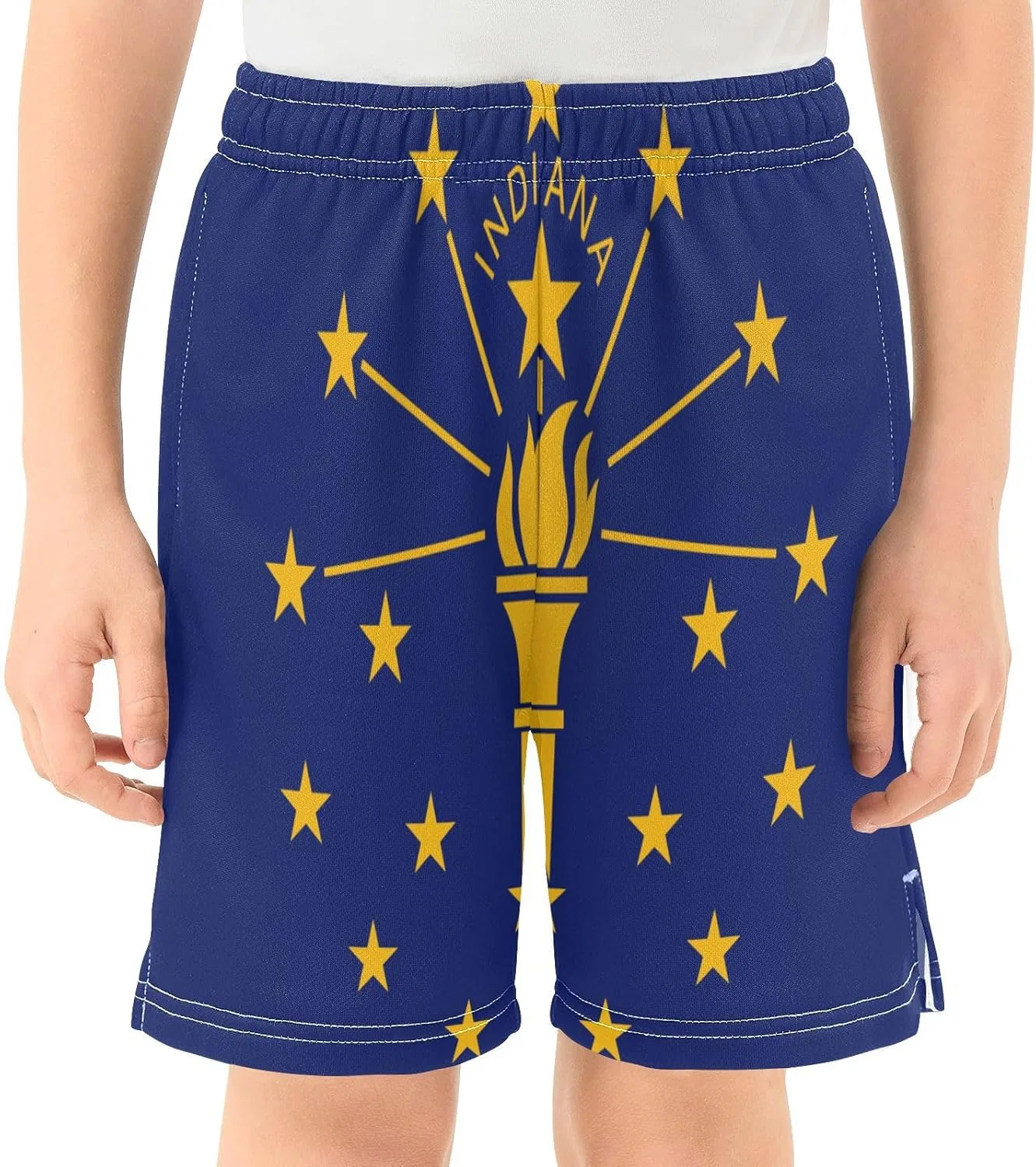 Детские шорты для активного отдыха GuoChe, Indiana State Flag — фото 2