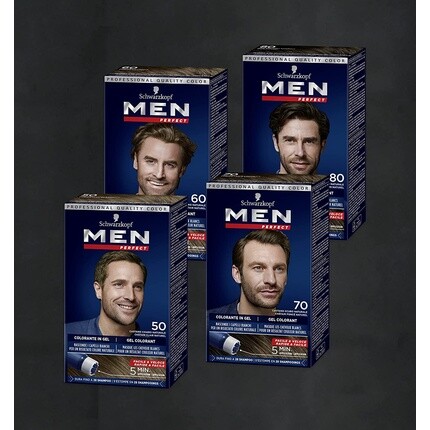 Мужской тонирующий гель Schwarzkopf Men Perfect, №80 Натуральный черно-каштановый — фото 3