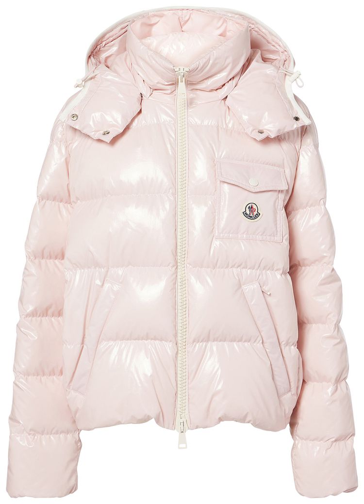 

Куртка Moncler Andro с капюшоном, розовая