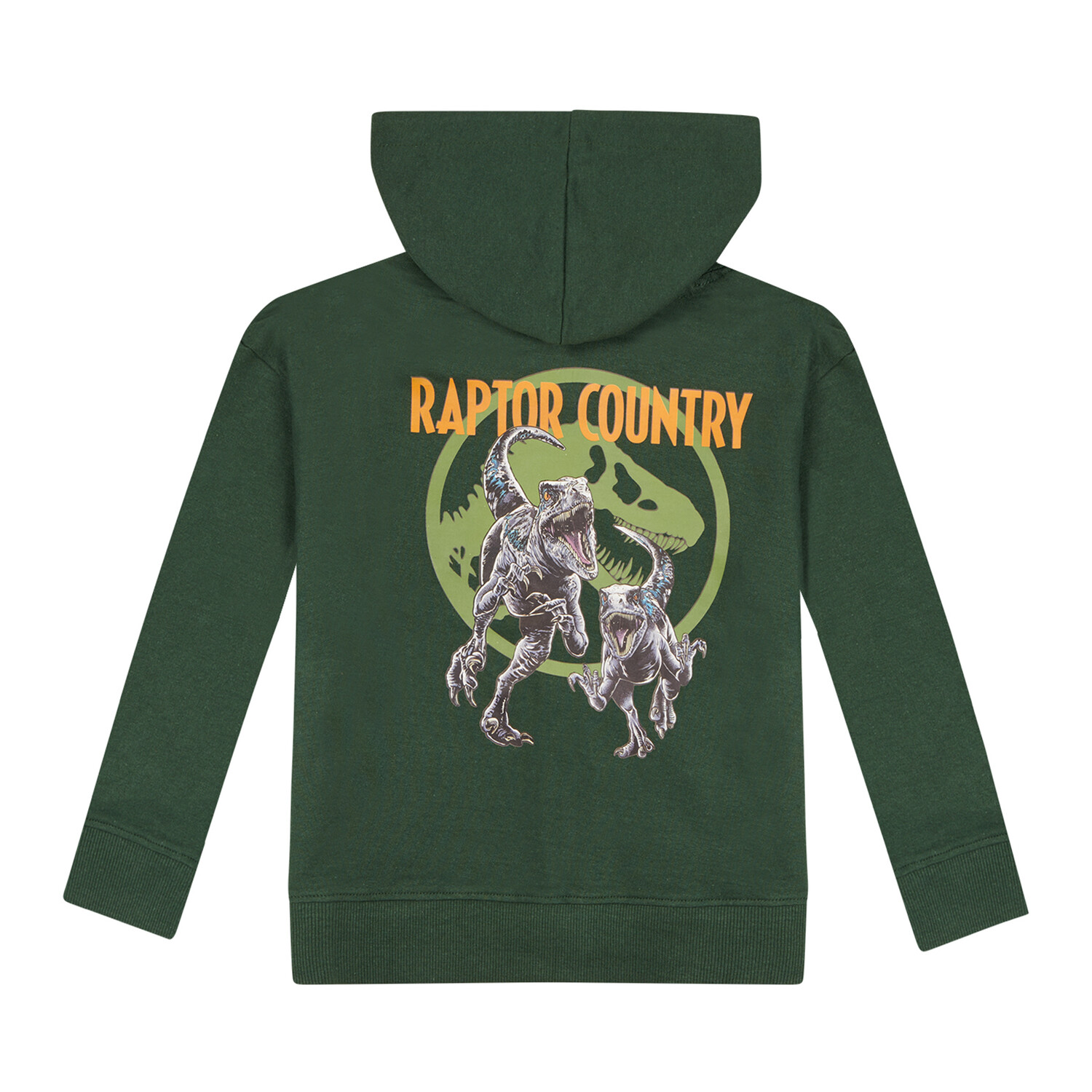 Толстовка ONOMATO! mit Kapuze und Reißverschluss Jurassic World Raptor Hunt, зеленый — фото 4