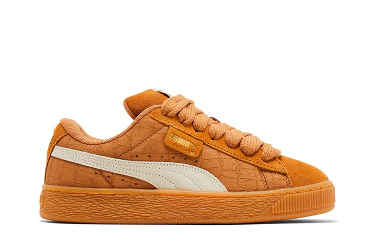Кроссовки Puma Wmns Suede XL Elevated - Caramel Latte Gum, оранжевый