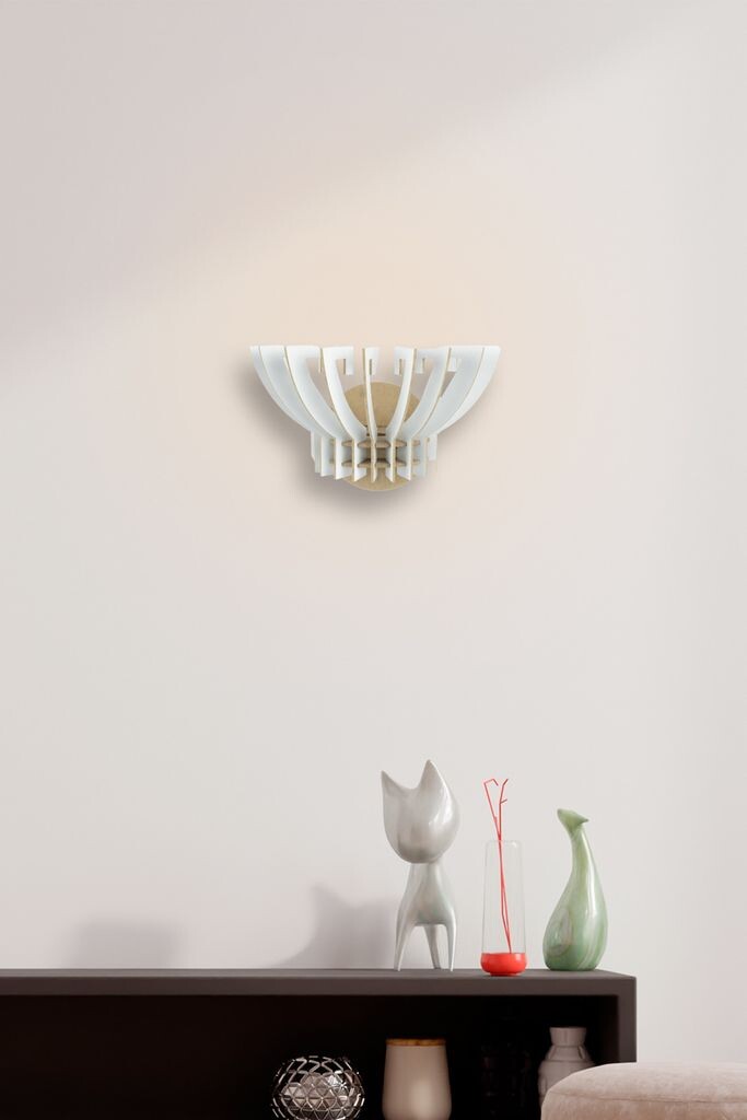 

Opviq, 209- 209FLH, белый, настенные светильники, 19x32x22 см, коронные светильники