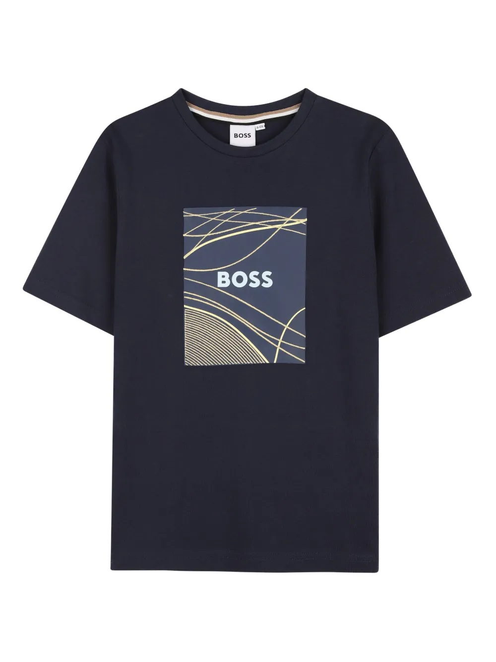 

Футболка с графическим принтом BOSS Kidswear, синий