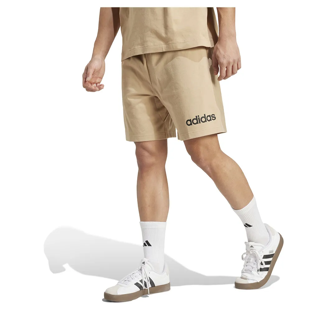 

Шорты adidas Essentials Linear Single Jersey, бежевый