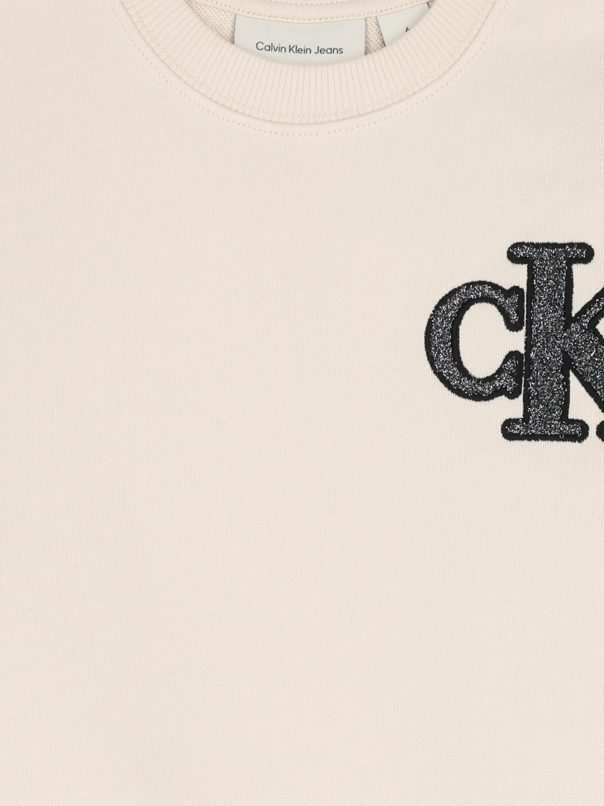 Платье-толстовка с логотипом Calvin Klein Kids, нейтральный — фото 3