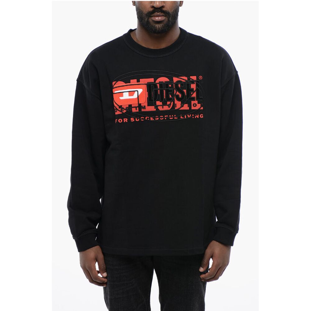 

Толстовка с круглым вырезом S-BAXT-N1 из хлопка с начесом RED TAG Diesel, Black