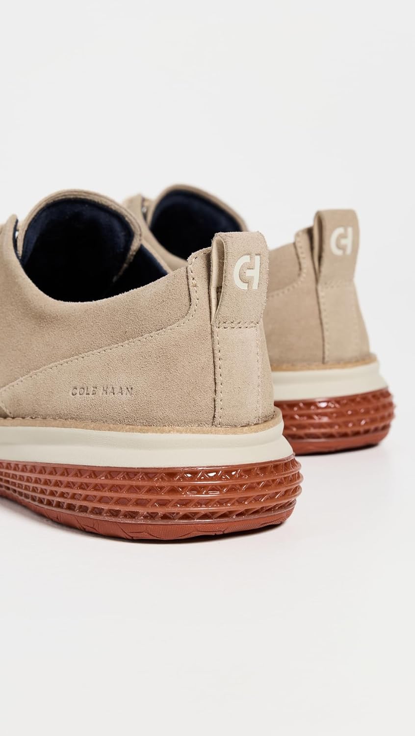 Мужские кроссовки Cole Haan Originalgrant Energyweave с перфорированным гладким носком, Ch Birch Suede/Picante/Ancient Scroll — фото 3