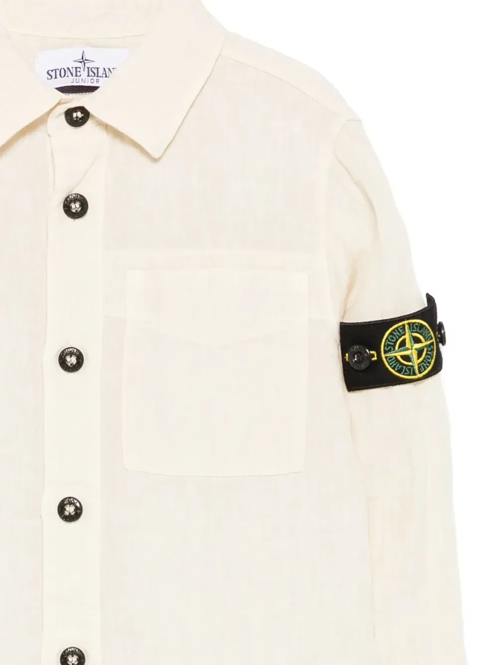 Рубашка с карманом Stone Island Junior, бежевый — фото 3