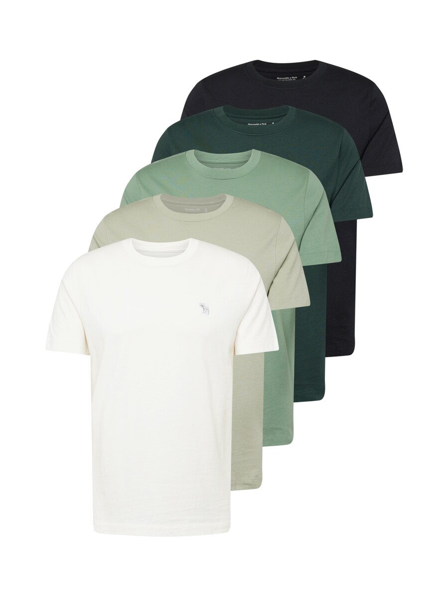 

Классическая футболка Abercrombie & Fitch Shirt, цвет green/khaki/fir/black/off white