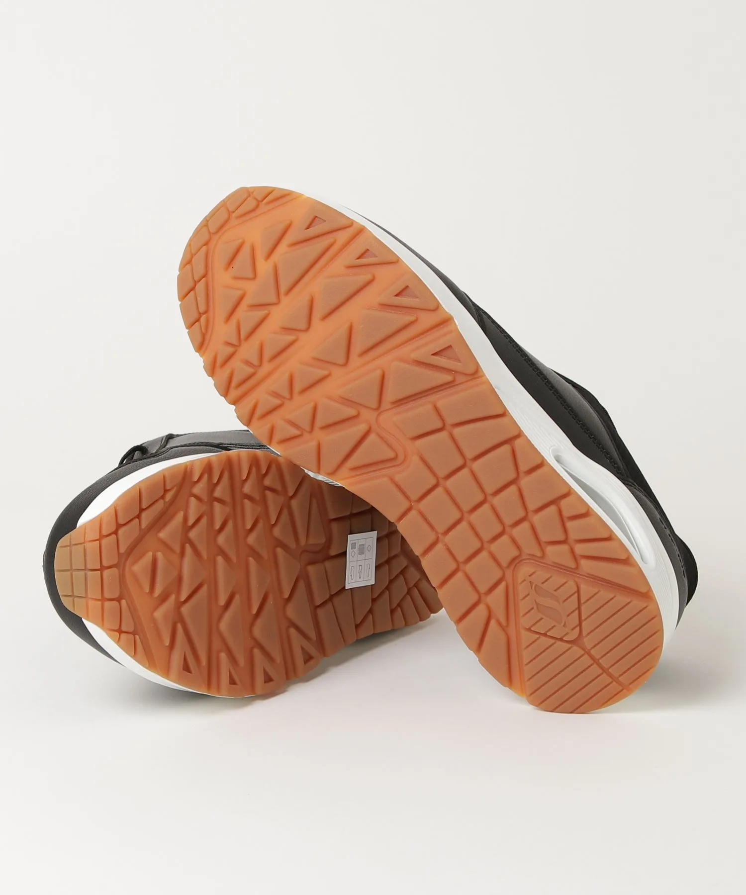 Мужские кроссовки из искусственной кожи SKECHERS UNO - BANKSIA чёрные — фото 3