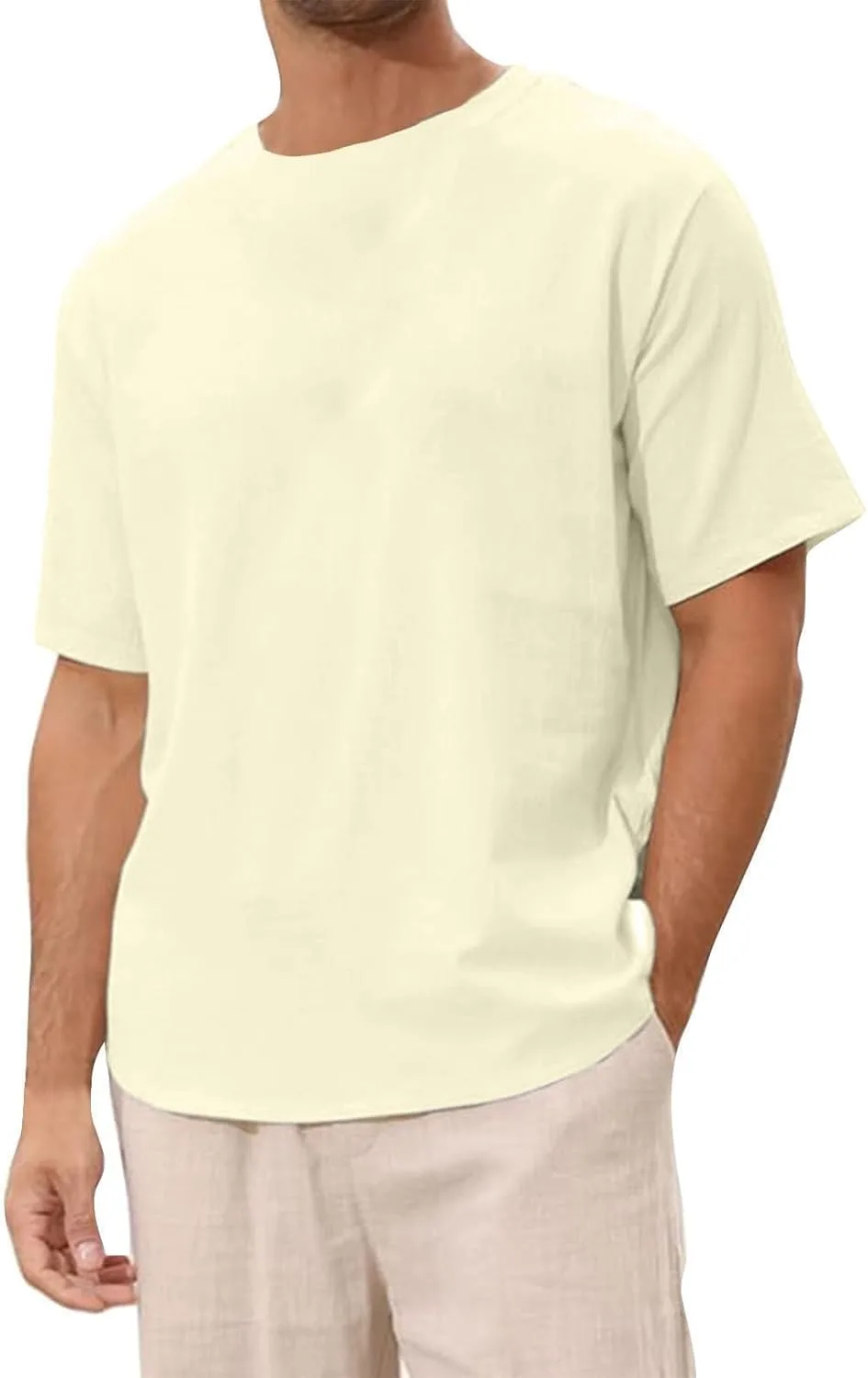 

Футболка мужская Basic, короткий рукав, лен