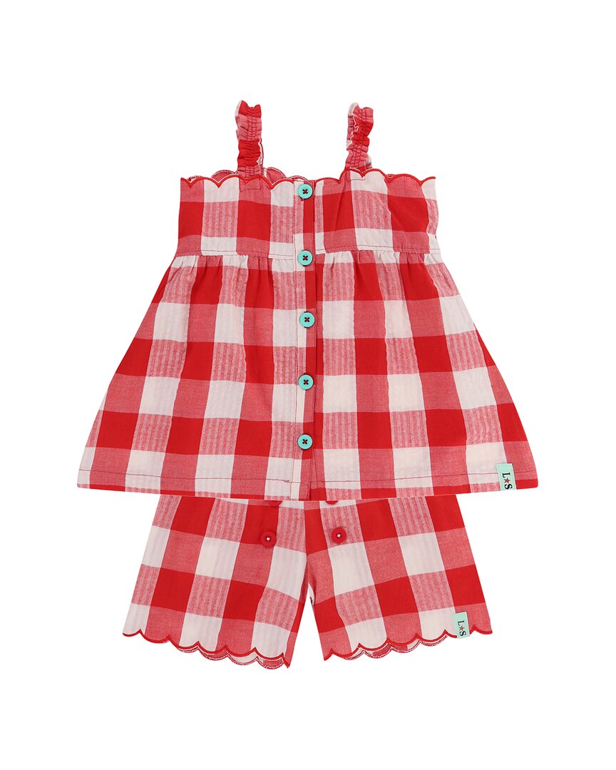 

Lilly and Sid Комплект из 2 предметов в красную клетку