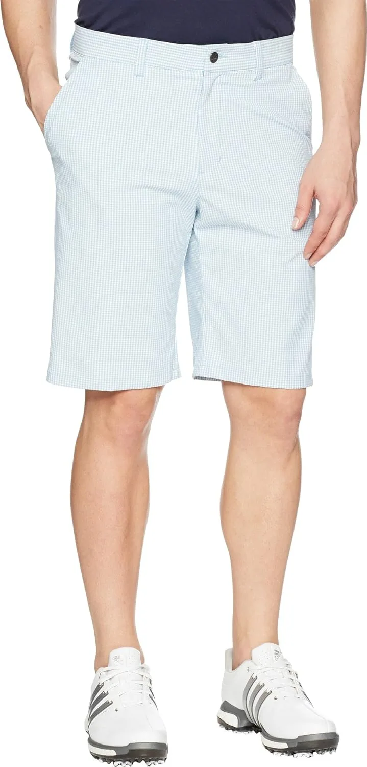 Шорты для гольфа Adidas Golf Men's Ultimate 365 Gingham, сине-белый