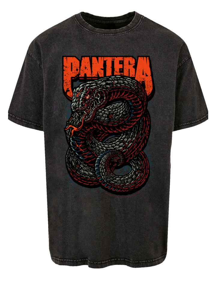 

Футболка свободного кроя Pantera Venomous Snake черного цвета F4NT4STIC, Черный, Футболка свободного кроя Pantera Venomous Snake черного цвета F4NT4STIC