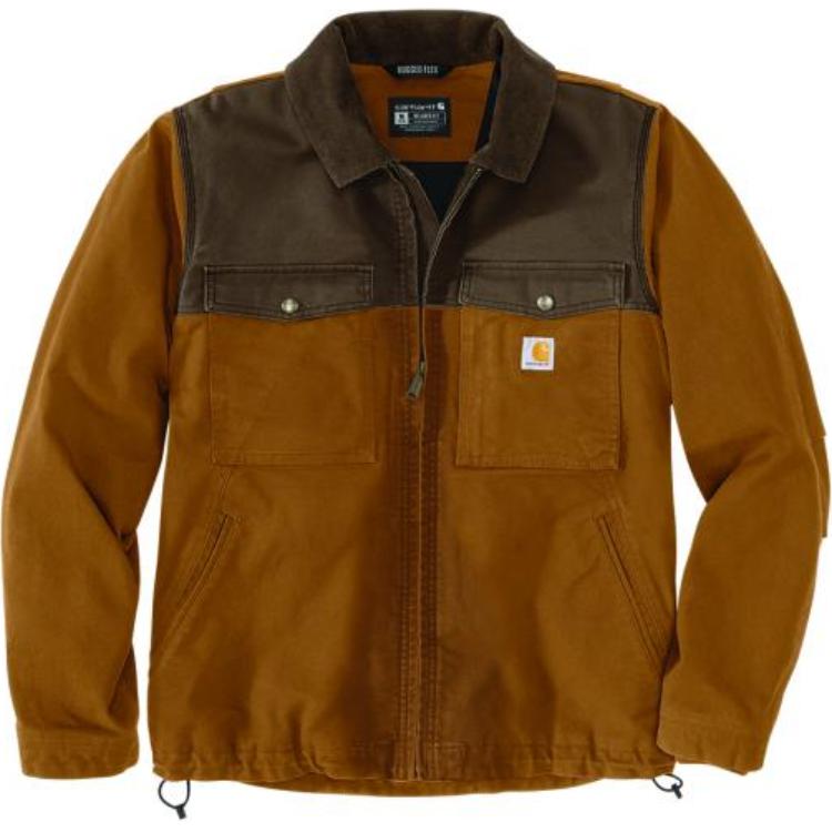 

106432 Montana Rugged Flex Duck Куртка свободного кроя с утеплителем, мужская Carhartt, коричневый