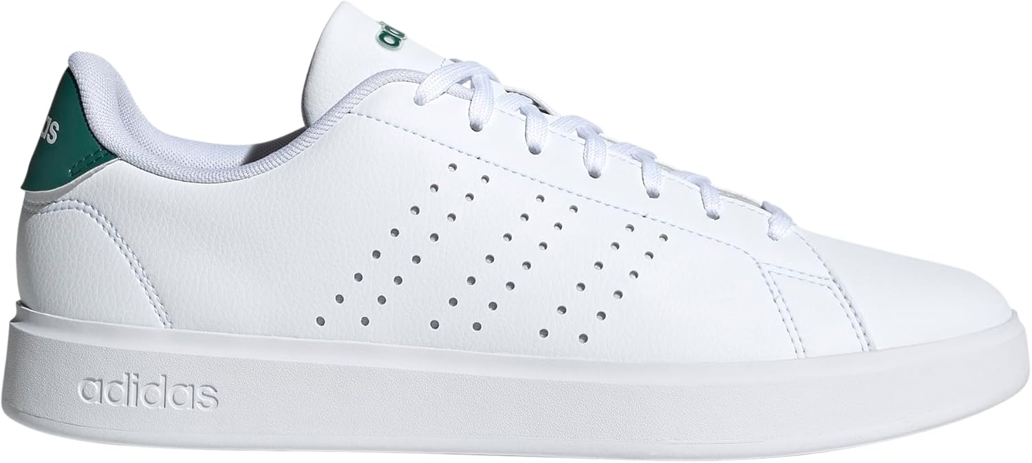 Мужские кроссовки Adidas Advantage 2.0, белый/черный/зеленый — фото 2