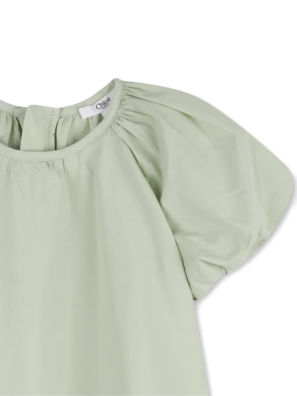 Платье с цветочной вышивкой Chloe Kids, зеленый — фото 3