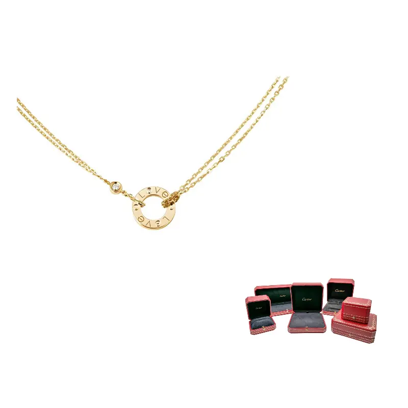 

Cartier LOVE Series 18K Gold Necklaces Women's Gold